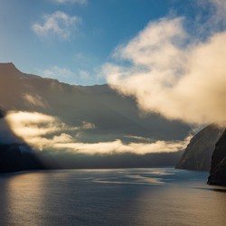 Fjord of Milford Sound in New Zealand