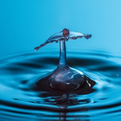 Water droplet collision - captured