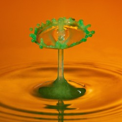 Water droplet collision - crown