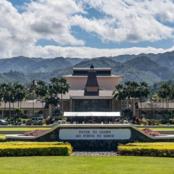 Entrance to Brigham Young University Hawaii