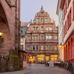 Ritter Hotel in old town of Heidelberg Germany