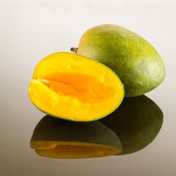 Two mangoes on reflecting surface