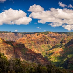 Panorama of the Waimea Canyon on Kauai