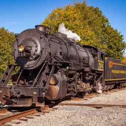 WMRR Steam train in Frostburg MD