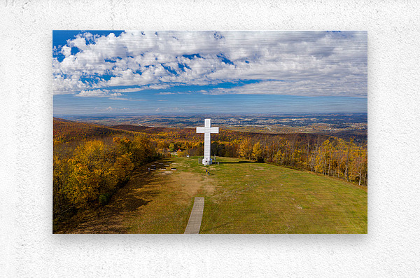 Great Cross of Christ in Jumonville near Uniontown Pennsylvania  Metal print
