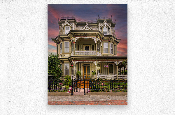Victorian home in Cape May New Jersey  Metal print