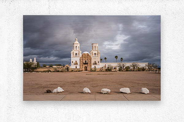 San Xavier del Bac Mission in Tucson Arizona  Metal print