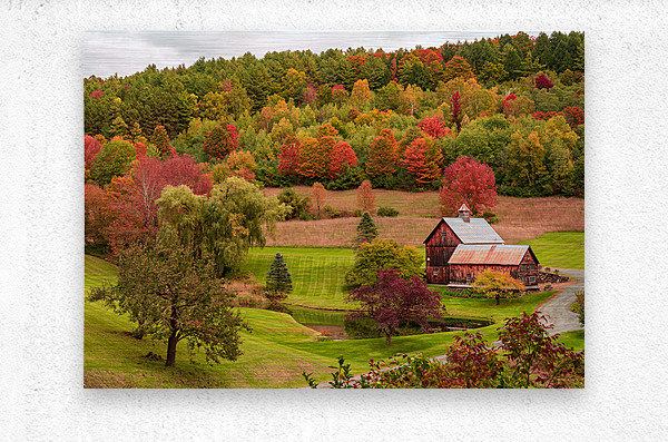 Iconic Sleepy Hollow Farm in Pomfret Vermont  Metal print
