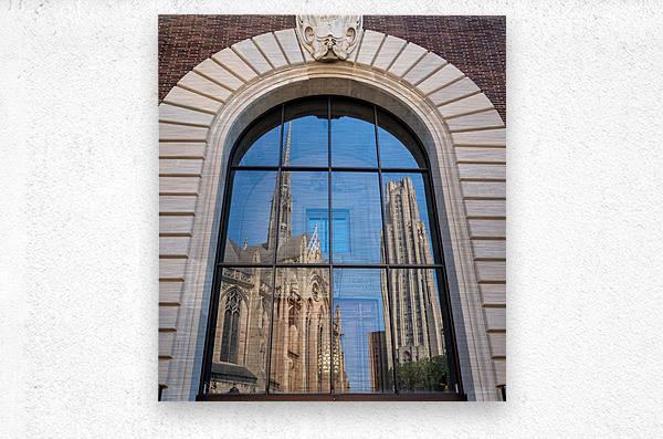 Cathedral of Learning and Heinz Chapel at the University of Pitt  Metal print
