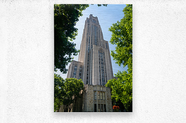 Cathedral of Learning building at the University of Pittsburgh  Metal print