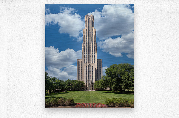 Cathedral of Learning building at the University of Pittsburgh  Metal print