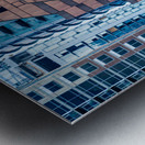 Abstract pattern of Austin Texas from South Congress bridge Metal print