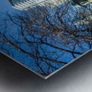 Bronze statue of Stevie Ray Vaughan from 1994 in Austin Texas Metal print