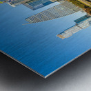 Cityscape of apartments and offices  in downtown Austin Texas Impression metal