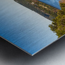 Colorado river and downtown Austin Texas from Pennybacker bridge Metal print