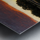 Dramatic sunset over Legacy Hills Park lake and golf course near Metal print