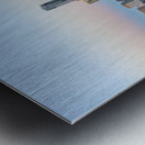 Cityscape of downtown Austin from the west in Zilker park 2025 Metal print