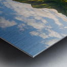 Mountains by Tunnels Beach at sunrise in Kauai Hawaii Metal print