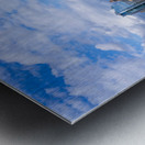 Tall office and apartment buidlings along the waterfront in Manh Metal print