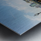 Skyline of Newark NJ from Harrison Riverbank Metal print