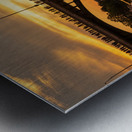 Bat watchers crowd on Congress Avenue bridge waiting for bats Metal print