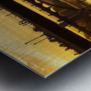 The Pfluger pedestrian bridge with the Lamar Boulevard bridge be Impression metal