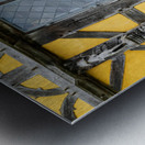 Detail of framing around a window of 13th Century fortified mano Metal print