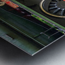 Detail of the wheels and coupling rod on the Isle of Wight Steam Impression metal