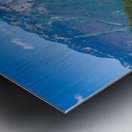 Paddleboard on Diablo Lake in North Cascades National Park in Wa Impression metal