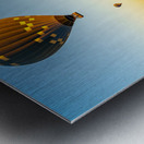 Hot air balloons in sunrise flight over Valley of the Kings in L Metal print