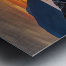 Vibrant sunset over Lake Wenatchee in the Cascade Mountains WA Metal print