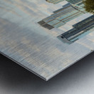 View of the Austin skyline at sunset over Barton Springs swimmin Metal print