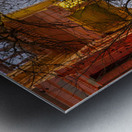 Sunset behind the Courthouse in Georgetown Texas Metal print