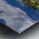 Aerial shot over Princeville with Hanalei Bay Metal print