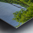 View of Jenkinsburg Bridge over Cheat River Metal print