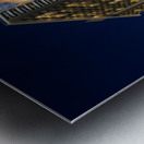 Newly restored tiling mural on Rainbow Tower Metal print