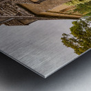 Old houses in Cotswold district of England Metal print