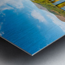 Pier on Derwent Water in Lake District Metal print