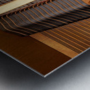 Interior of grand piano with strings Metal print