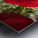 Close up of red rose bouquet with roses Metal print