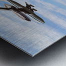 Space Shuttle Discovery flies over Washington DC Metal print