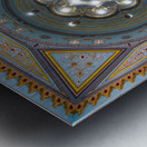 Interior of the dome in the Jumeirah Mosque open to visitors in  Metal print