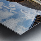 Fisheye lens view of Ruby Amphitheater in Morgantown WV Metal print