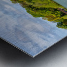 View across the Mere to the town of Ellesmere in Shropshire Metal print