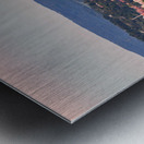 Sunset lights the sky above Morgantown in West Virginia Metal print