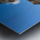 Facade and clock tower of Winneshiek County Courthouse Decorah Metal print