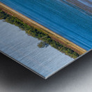 Blue clear water from Ohio river meets brown muddy Mississippi Metal print