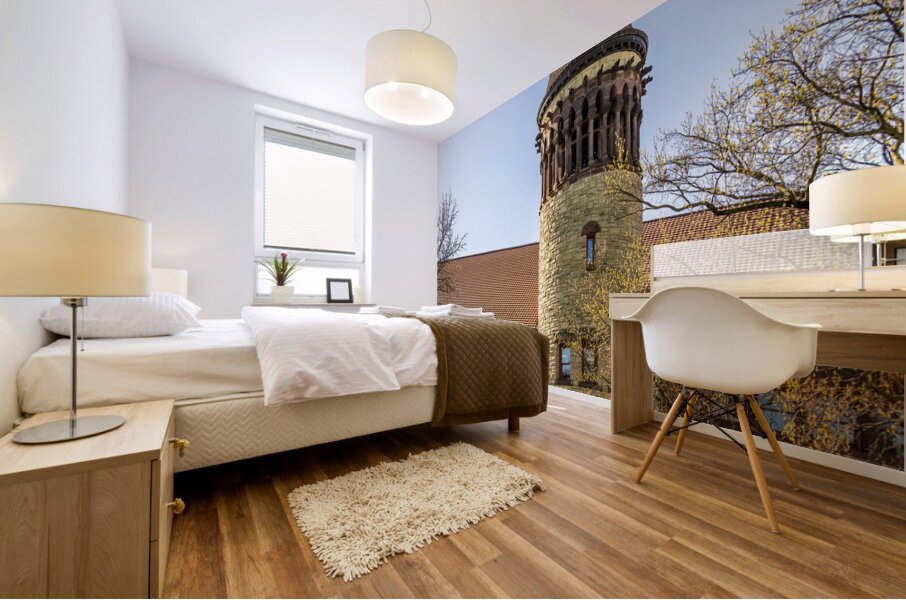 Orton Hall on the Oval at Ohio State University in Columbus Mural print