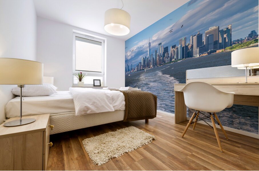 One World Trade Center dominates skyline of Lower Manhattan from Mural print