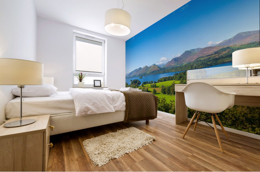 Derwent Water from Castlehead viewpoint Mural print